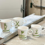 Set of 4 Golf Themed Mugs
