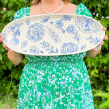 Large 21" Oval Floral Platter