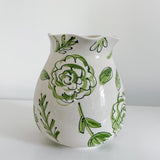 7" Ruffle Reversible Ruffle Tennis Themed Vase