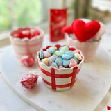 Scalloped Gingham Bowls