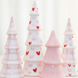 Valentine Gingham and Heart Trees