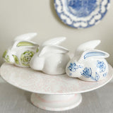 4" Hand Painted Ceramic Bunny Statue