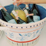 Red and White Large Beverage Tub