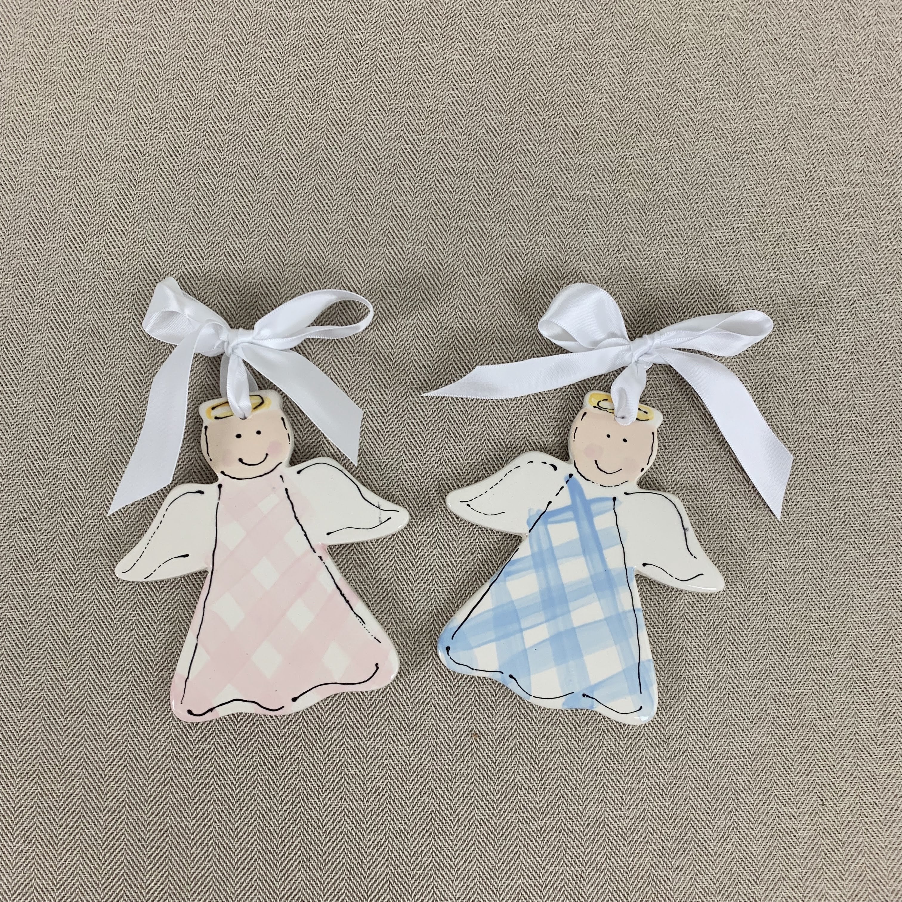 Ceramic Angel Christmas Ornament