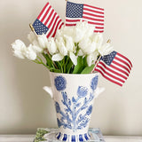 Blue Floral Pattern Ice Bucket