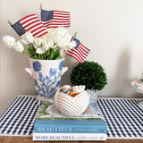 Blue Floral Pattern Ice Bucket