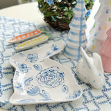 Chinoiserie Bunny Shaped Easter Dish
