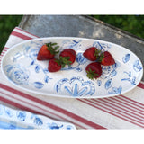 14" Oval Floral Platter