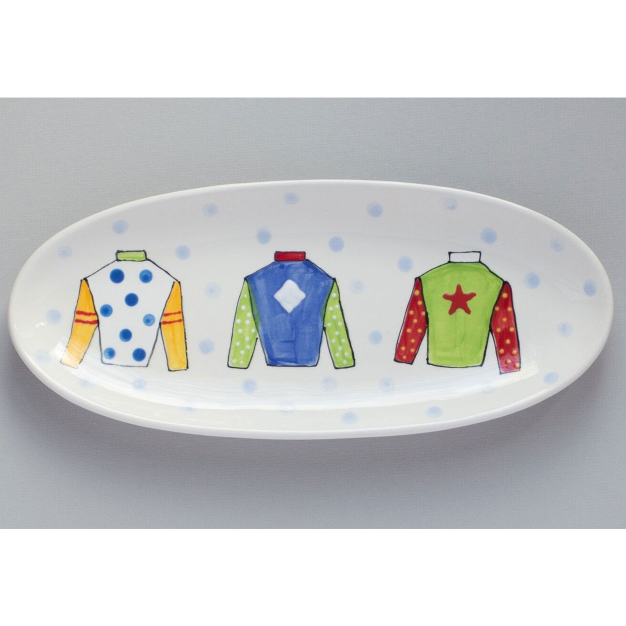 Jockey Silk Kentucky Derby Platter – For Pete's Sake Pottery