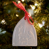 White Nativity Ornament