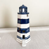 Navy Blue and White Lighthouse Lantern