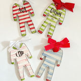 Personalized Pajama Christmas Ornament