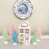 Peppermint Dream Short Christmas House Lantern
