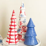 Patriotic Gingham and Floral Trees
