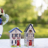 Patriotic Short House Village Lantern