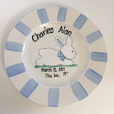 Personalized Baby Birth Announcement Plate