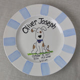 Personalized Baby Birth Announcement Plate