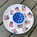 Fourth of July Chip and Dip Platter