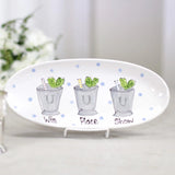Win, place, show mint julep Kentucky Derby platter