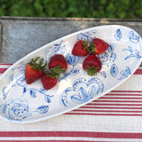 14" Oval Floral Platter