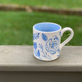 Blue Floral Chinoiserie Mug