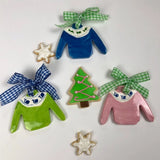 Preppy Sweater Christmas Ornament