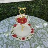 Rose Pattern Tiered Tower