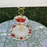 Rose Pattern Tiered Tower