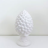 Pinecone Finial in White