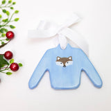 Fox Sweater Christmas Ornament