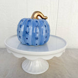 Blue Star Chunky Ceramic Pumpkin