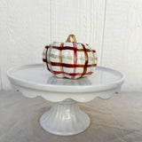 Berry and Brown Plaid Medium Pumpkin