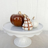 Brown and Plaid Pumpkin Set