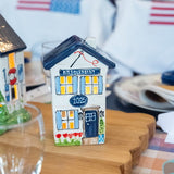 Camp Needlepoint Short House Village Lantern