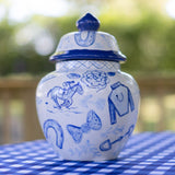 Emma Horse Racing Themed Ginger Jar