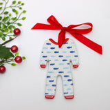 Fish Pattern Pajama Christmas Ornament