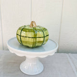 Green Plaid Medium Pumpkin