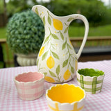 Lemon And Floral Pitcher