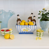 Lemon Stripe Planter / Beverage Tub