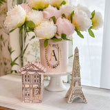 Pink Parisian Village Home Lantern