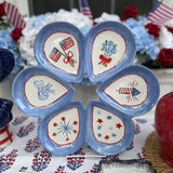 Patriotic Oyster Plate