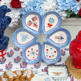 Patriotic Oyster Plate