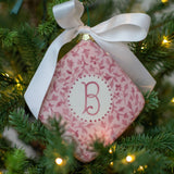Personalized Diamond Pillow Ornament