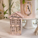 Pink Parisian Village Home Lantern