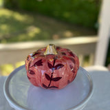 Red Floral Medium Pumpkin