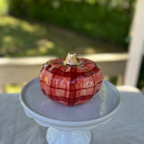 Red Plaid Medium Pumpkin