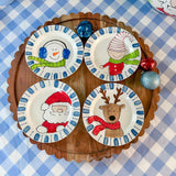 Santa And Friends Plate Set