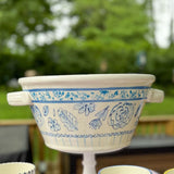 Small Blue Floral Beverage Tub