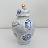 8" Sophie Seashell Pattern Ginger Jar
