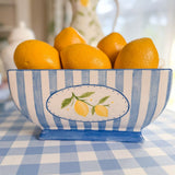 Lemon Stripe Planter / Beverage Tub